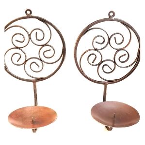 Set of 2 Metal wall Mount Candle holders